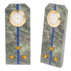 Часы &quot;Погон старший лейтенант ФСБ, ФСО&quot; камень змеевик — 