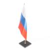 Флагшток настольный с флагом РФ из черного обсидиана фото 1 — 