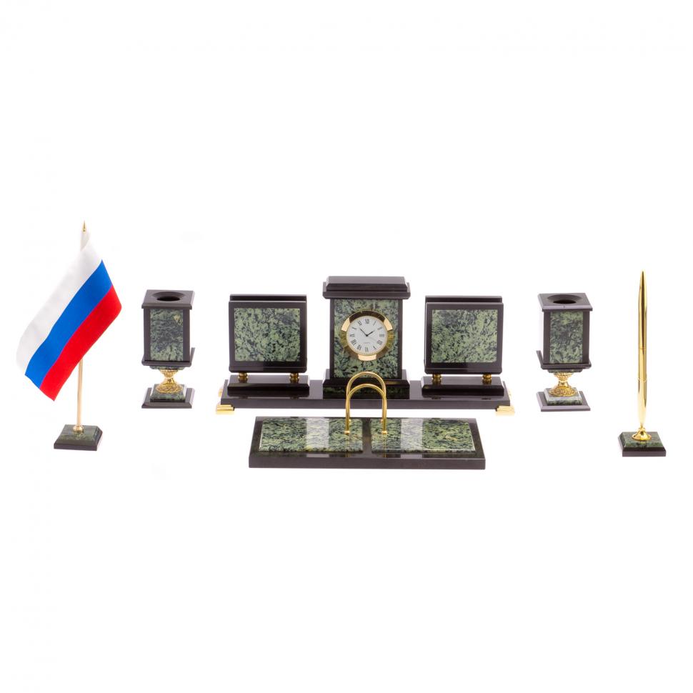 Письменный прибор из нефрита на ножках фото 1 — 