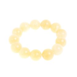 Браслет из желтого оникса 13 бусин / 1,5 см — 