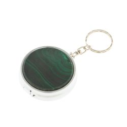 Пепельница карманная камень малахит 5х5,5х2 см — 