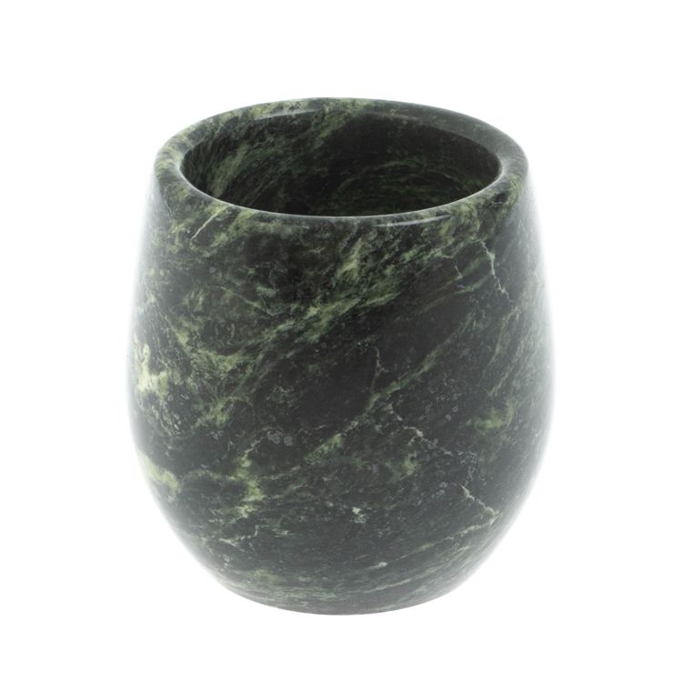 Стакан-калабас из шабровского змеевика 7х7х7 см фото 1 — 