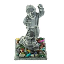 Сувенир &quot; Горнолыжник&quot; из мрамолита — 