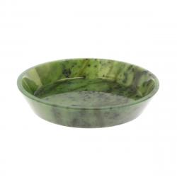 Тарелка орешница из нефрита 12х12х2,5 см — 