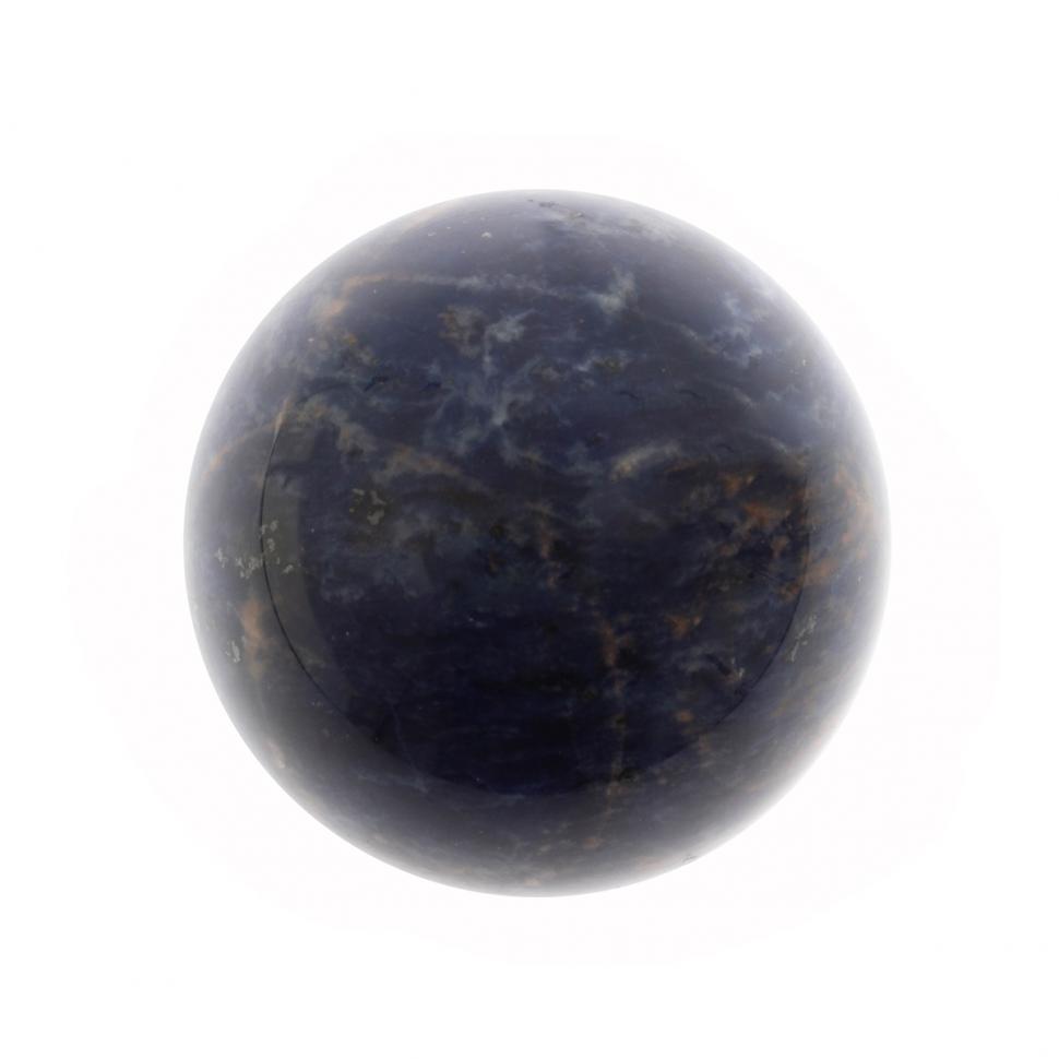 Шар из камня содалит 6 см фото 1 — 