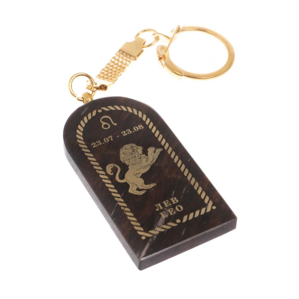 Брелок из обсидиана знак зодиака "Лев" фото 1 — 