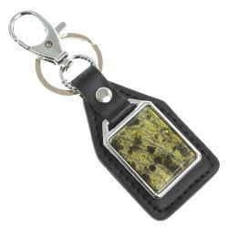 Брелок для ключей с накладкой из змеевика — 