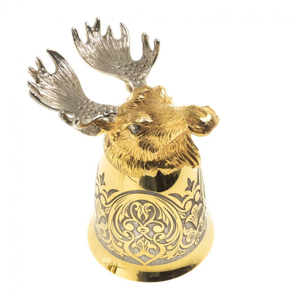 Стопка перевертыш "Лось" 70 мл Златоуст фото 1 — 