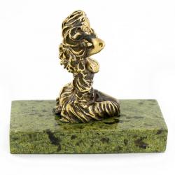 Сувенир статуэтка знак зодиака &quot;Дева&quot; из бронзы и камня — 