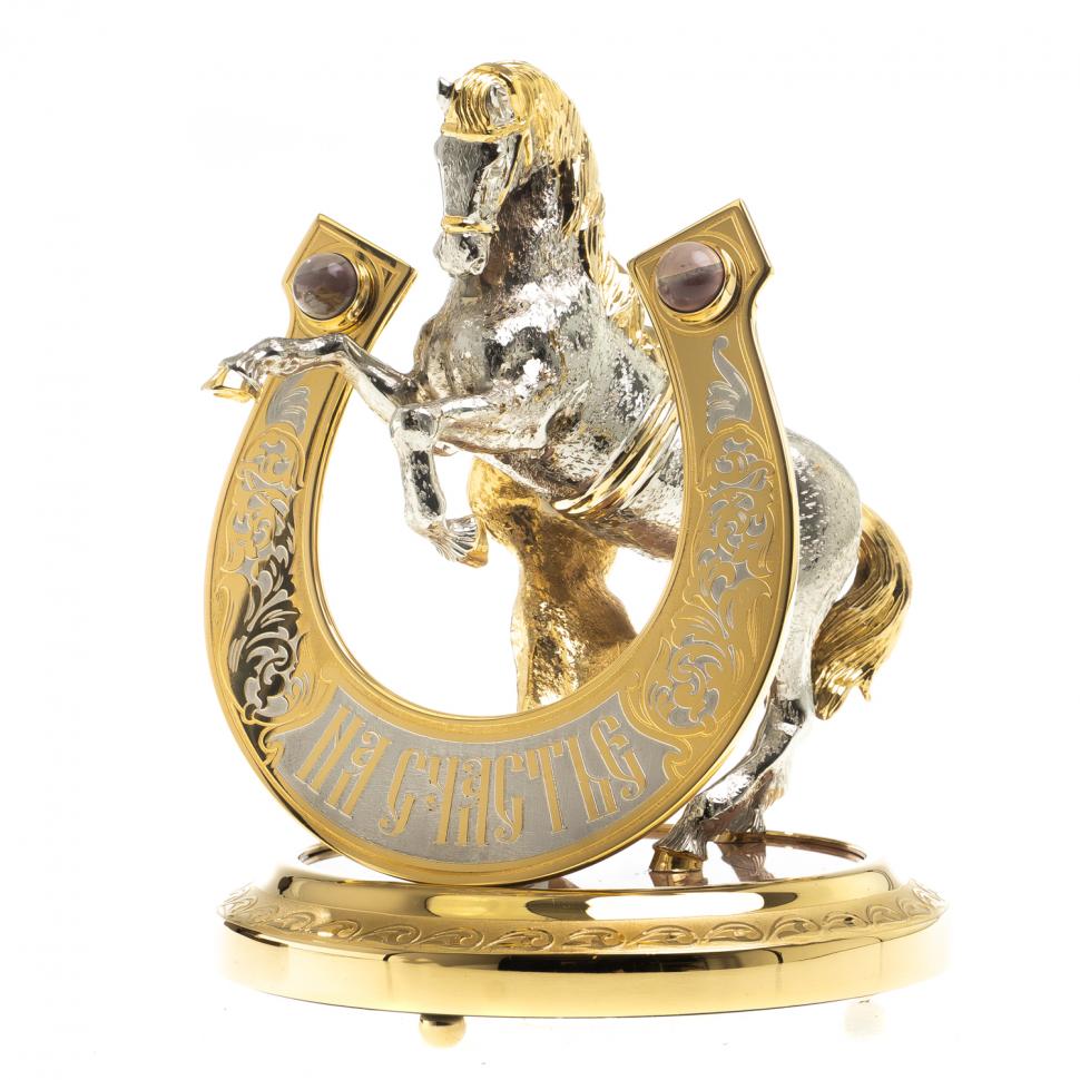 Сувенир "Подкова на счастье" яшма Златоуст фото 1 — 