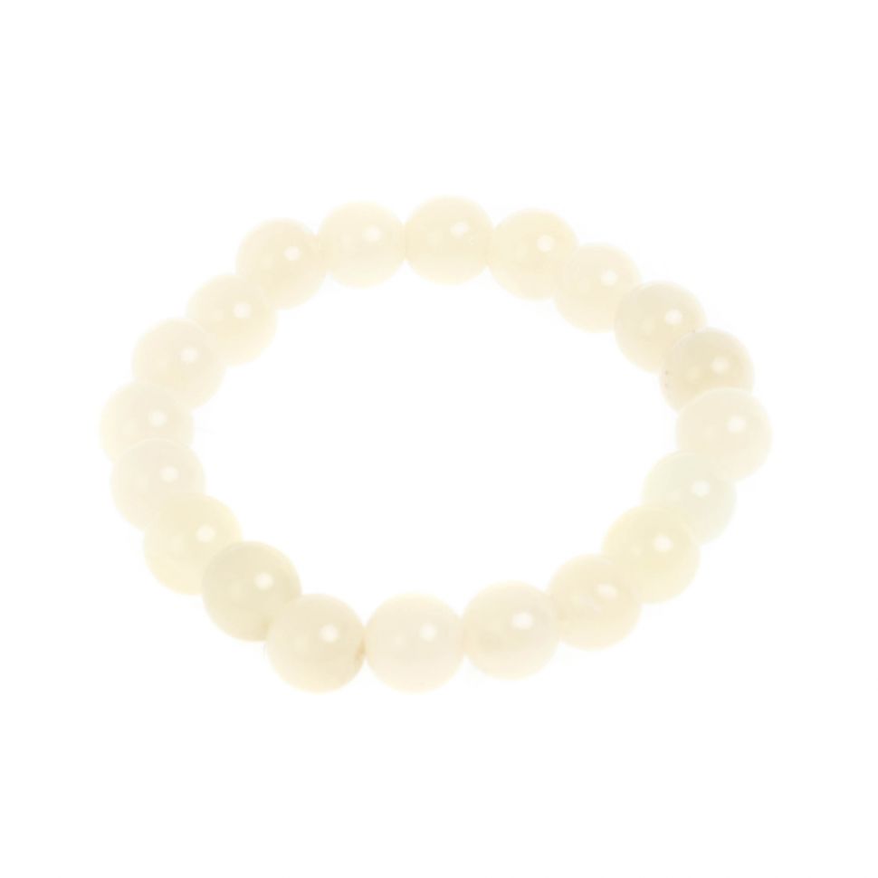 Браслет из медового оникса 20 бусин / 1 см фото 1 — 