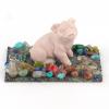 Сувенир "Поросенок сидит" из мрамолита фото 1 — 