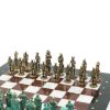 Шахматы "Римляне против Галлов" фигуры бронза / патина 36х36 см мрамор лемезит фото 3 — 
