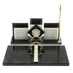 Письменный набор &quot;Менеджер&quot; из мрамора и змеевика — 