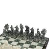 Шахматы "Русские сказки" доска 40х40 см мрамор / шабровский змеевик фото 3 — 