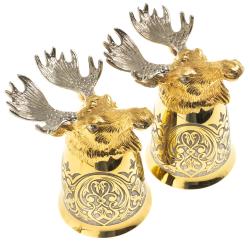 Стопки перевертыши &quot;Лось&quot; 70 мл 2 шт Златоуст — 