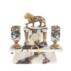 Письменный прибор &quot;Лев с шаром&quot; камень мрамор — 