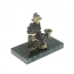 Сувенир статуэтка знак зодиака &quot;Весы&quot; из бронзы и камня — 