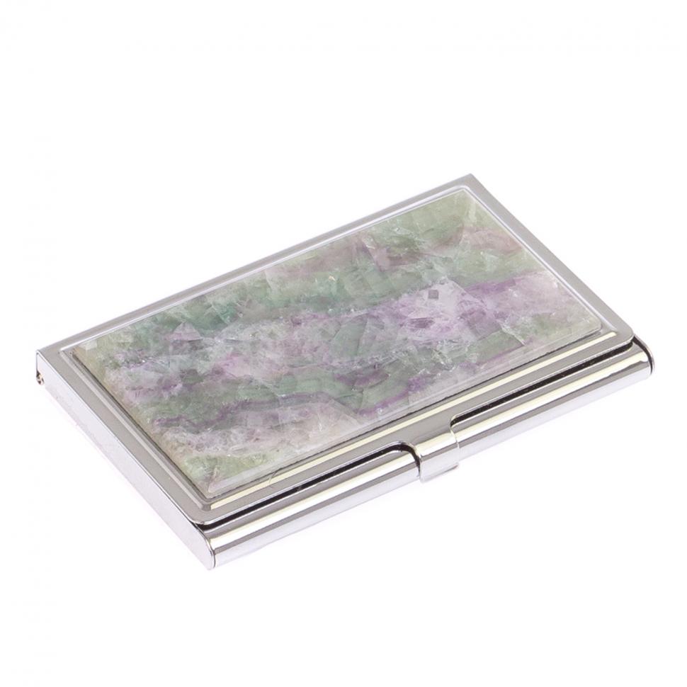 Карманная визитница из флюорита фото 1 — 