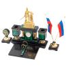 Настольный набор "Россия" малахит и долерит фото 2 — 