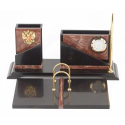 Настольный набор &quot;Кремлевский&quot; камень лемезит долерит — 