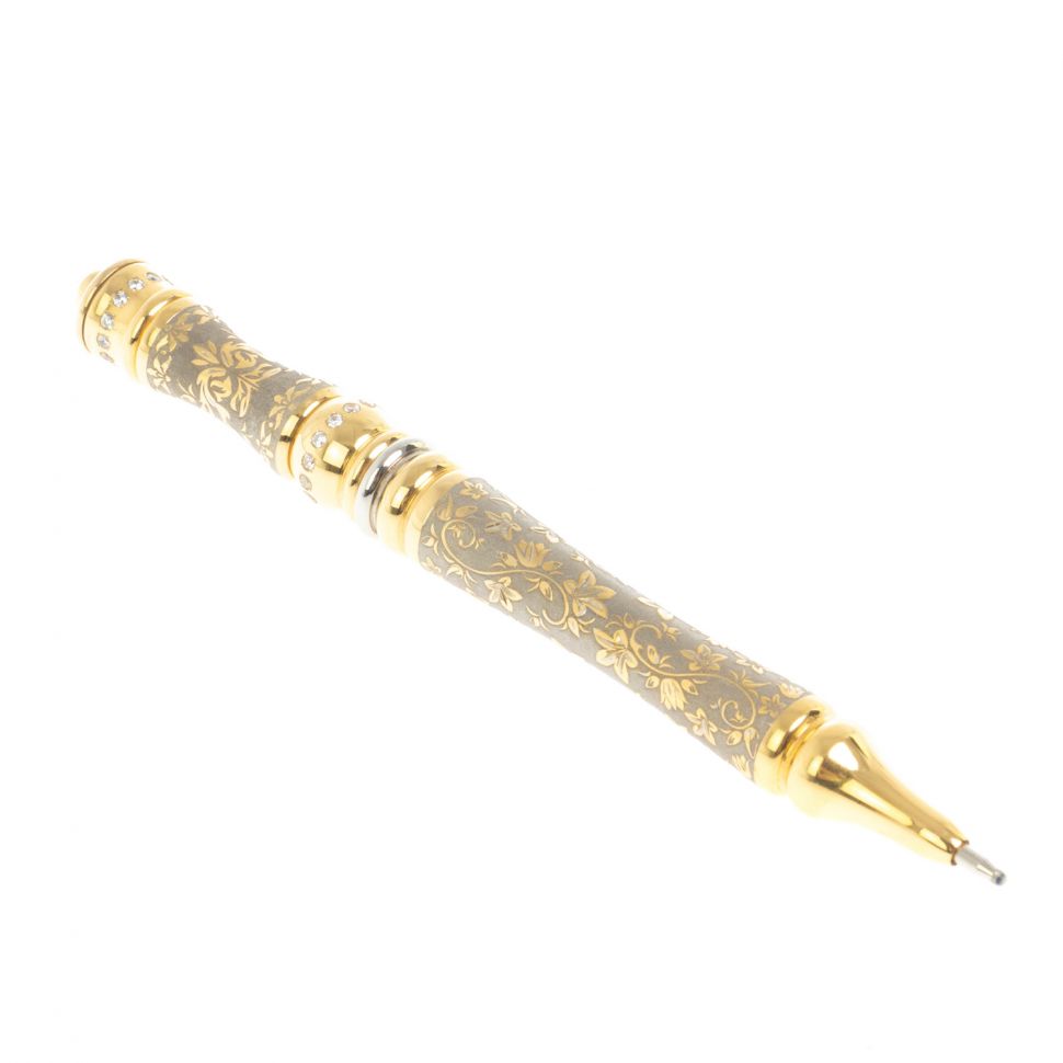 Ручка подарочная "Царская" с фианитами женская фото 1 — 