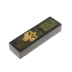 Флешка из камня змеевик с гербом РФ 32 GB — 