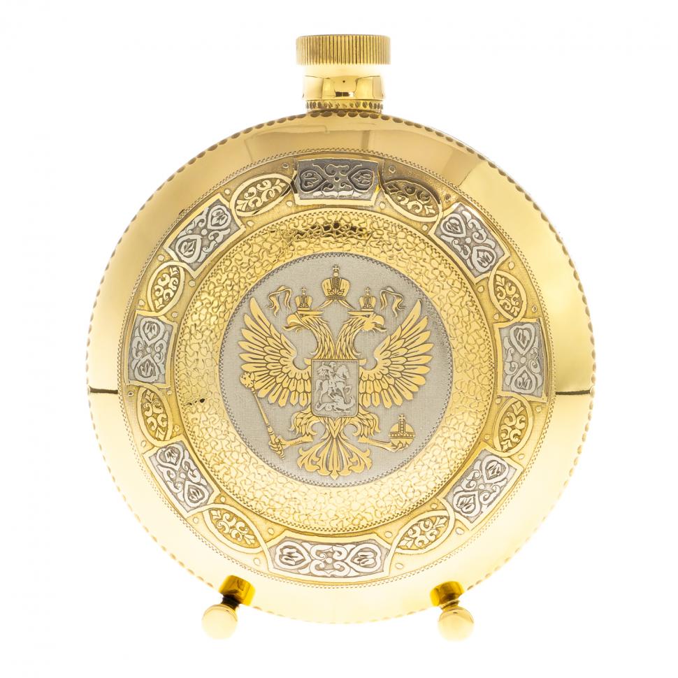 Фляжка "Герб России" Златоуст фото 1 — 