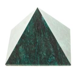 Пирамида 4х4х3,5 см камень змеевик — 