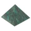 Пирамида 4х4х3,5 см камень змеевик фото 3 — 