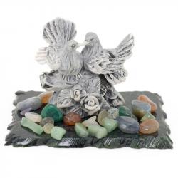 Сувенир из мрамолита &quot;Голуби большие&quot; — 