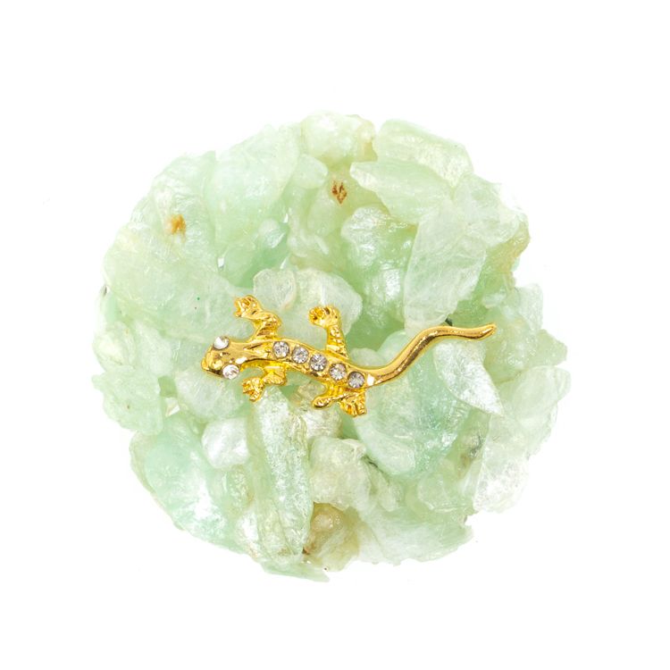 Магнит с ящерицей из талька 5х5х1 см фото 1 — 