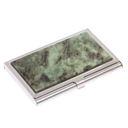 Карманная визитница из камня офит — 