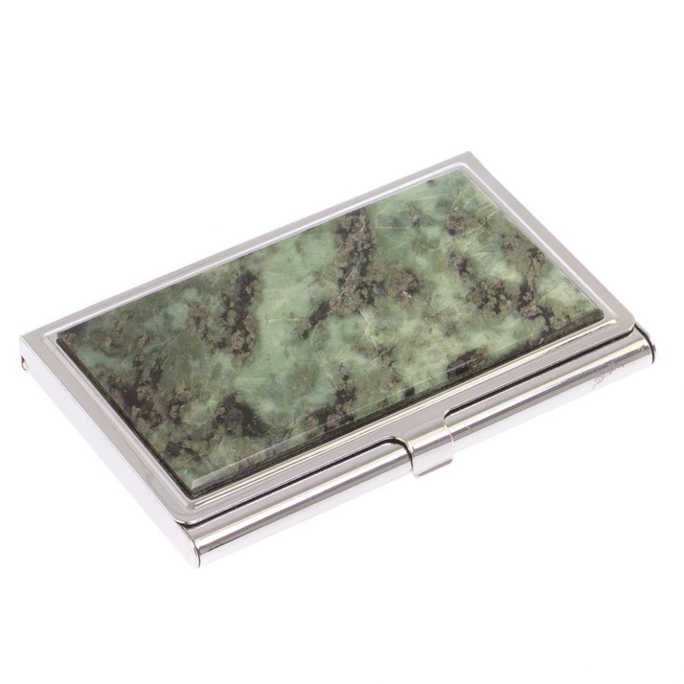 Карманная визитница из камня офит фото 1 — 