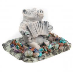 Сувенир &quot;Кабан с гармошкой&quot; из мрамолита — 