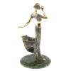 Бронзовая статуэтка "Девушка игра" на нефрите фото 3 — 