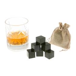 Камни для виски охлаждающие 6 кубиков змеевик зеленый — 