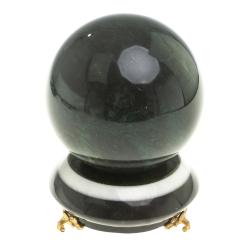 Сувенир &quot;Шар антистресс&quot; из темно-зеленого змеевика 10,5 см — 