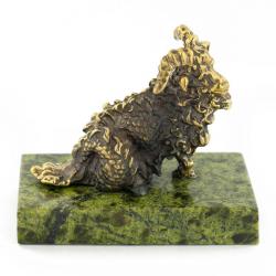 Сувенир статуэтка знак зодиака &quot;Козерог&quot; бронза камень — 