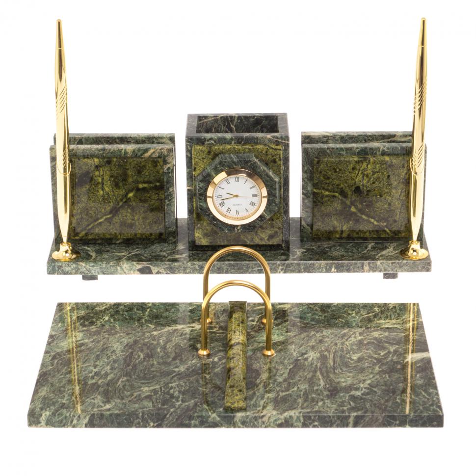 Письменный прибор "Офисный" с подставкой под перекидной календарь фото 1 — 