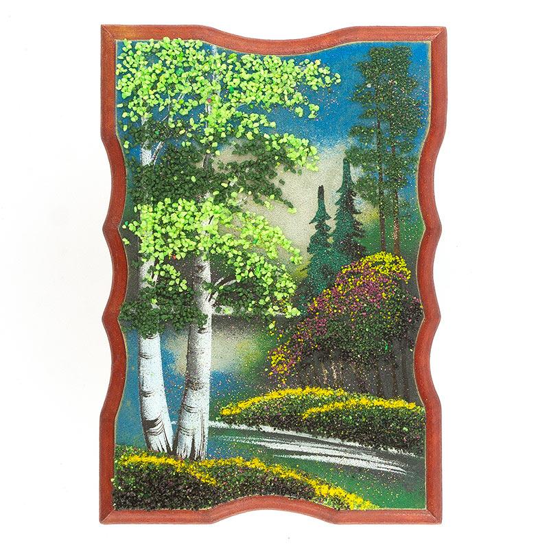 Панно прямоугольное "Лето" 22х15 см каменная крошка фото 1 — 