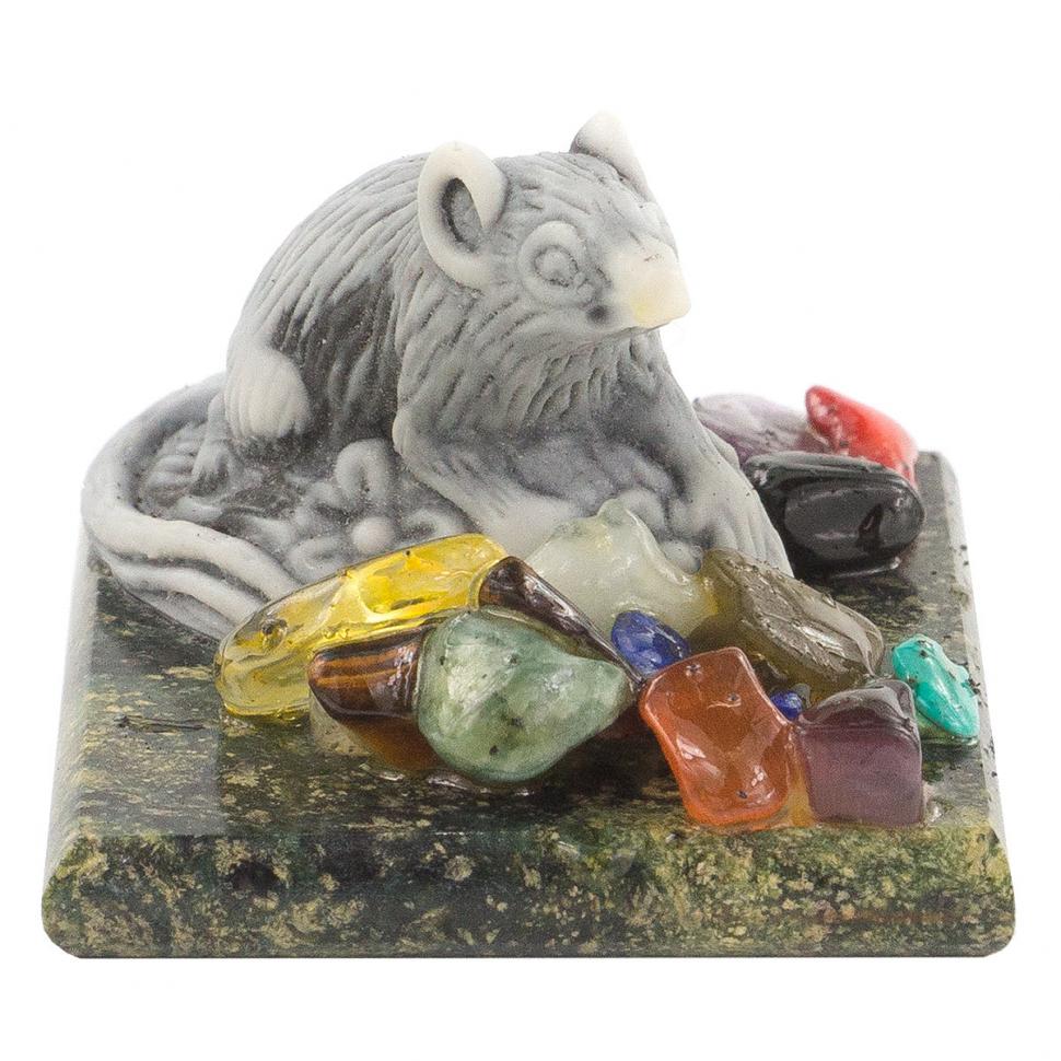 Сувенир из мрамолита "Крыса" фото 1 — 