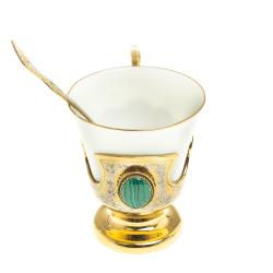 Кофейная чашка &quot;Малахитовая&quot; 200 мл Златоуст — 