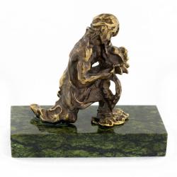 Сувенир статуэтка знак зодиака &quot;Водолей&quot; бронза камень — 