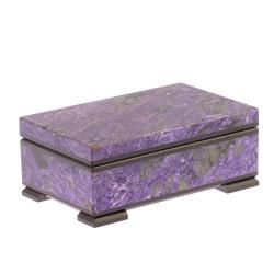 Шкатулка из чароита 11х7х4,5 см — 