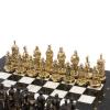 Шахматы бронзовые "Европейские" доска 32х32 см мрамор фото 4 — 