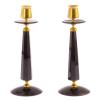 Подсвечники "Грани" из черного обсидиана (пара) фото 1 — 