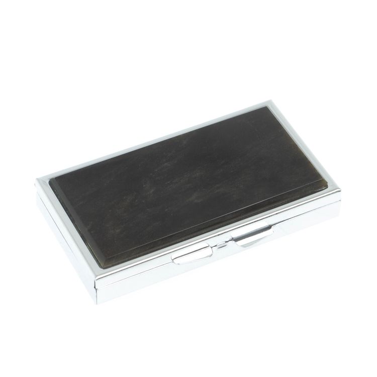 Таблетница на 7 отделений камень золотистый обсидиан цвет серебро фото 1 — 