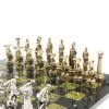 Шахматы "Олимпийские игры" доска 44х44 см змеевик фигуры металлические фото 4 — 