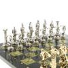 Шахматы "Олимпийские игры" доска 44х44 см змеевик фигуры металлические фото 3 — 